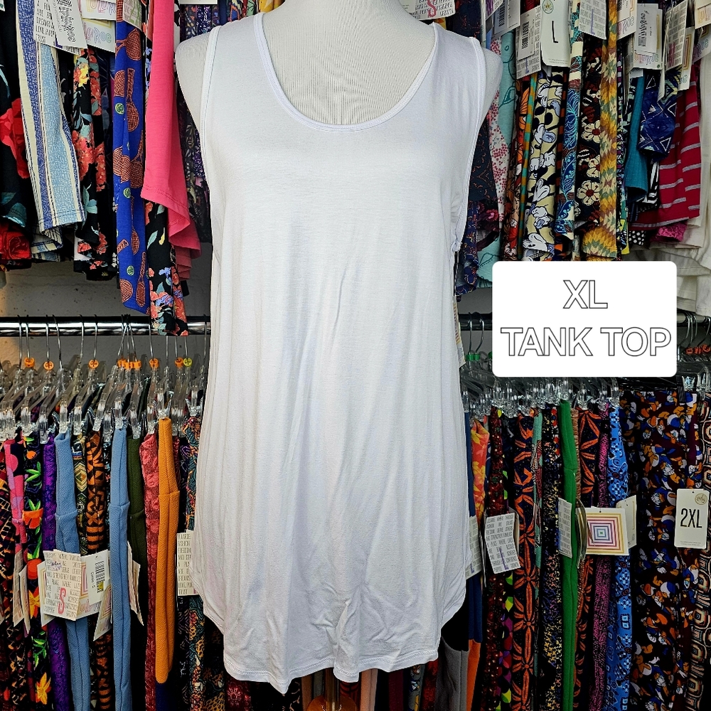 Bright White Classic LuLaRoe Tank Top - Picture 11 of 15